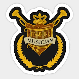 Steampunk Musician Sticker